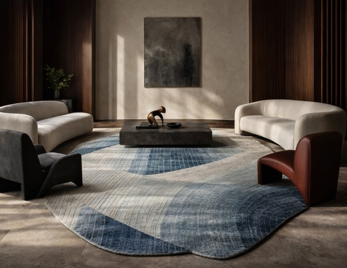 Wool and Viscose Rug